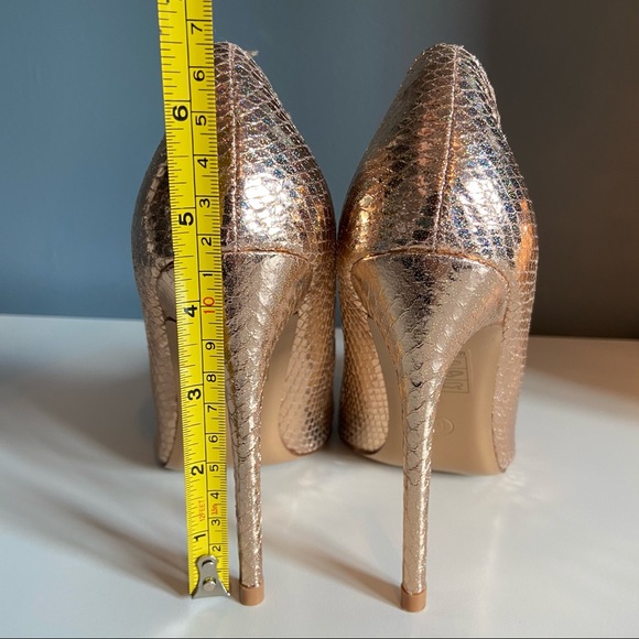 Rose Gold Mermaid Fashion Nova Heels - Picture 12 of 12
